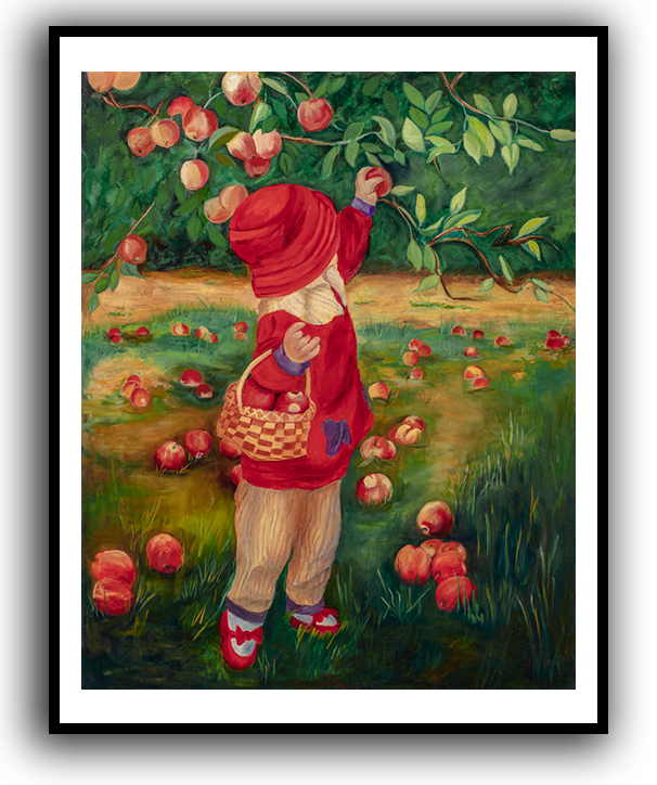 Girl and Apples